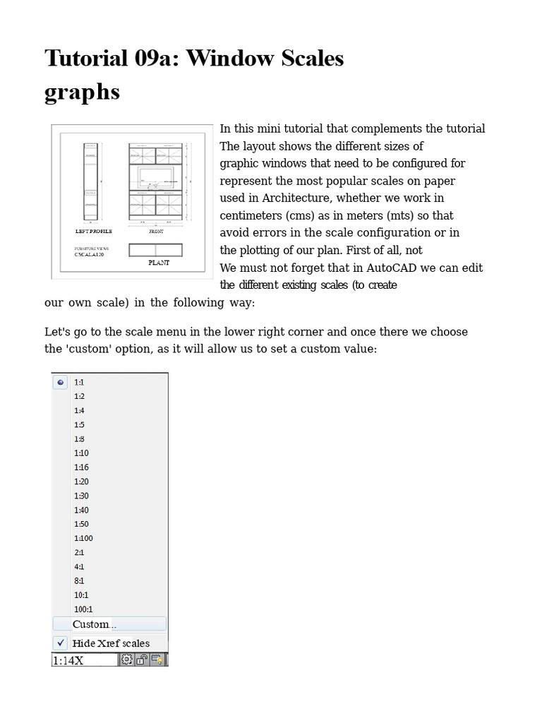 Scales in Autocad | PDF