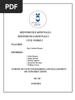 Reinforced Earth Wall Construction Guide | PDF | Concrete | Drainage