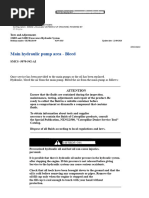 Hydraulic Pump Pressure Adjustment Guide | PDF | Pump | Valve