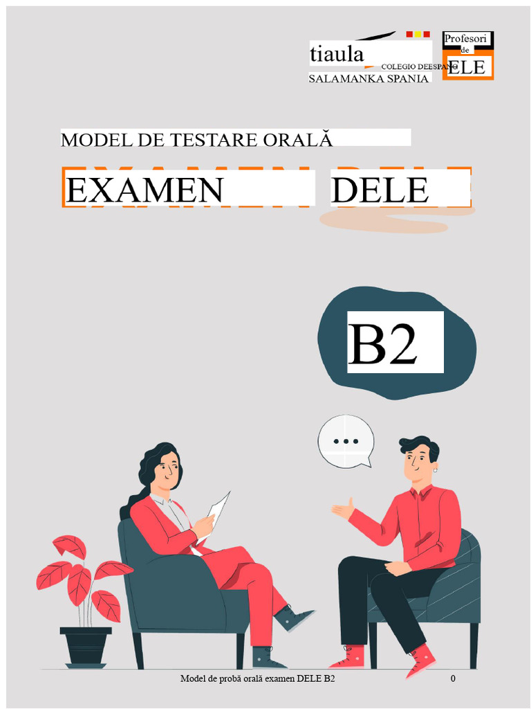 Model Proba Oral Examen DELE B2 | PDF