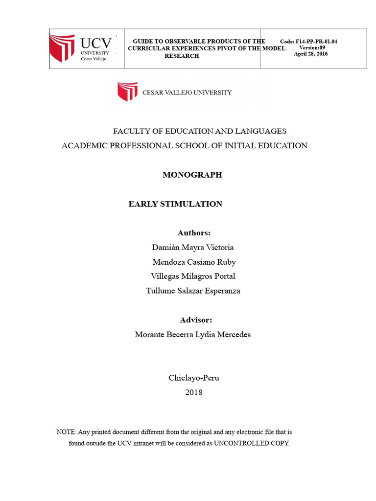 Early Stimulation Strategies for Children | PDF | Language Development ...