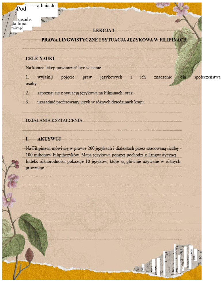 Moduł 1 Lekcja 2 | PDF