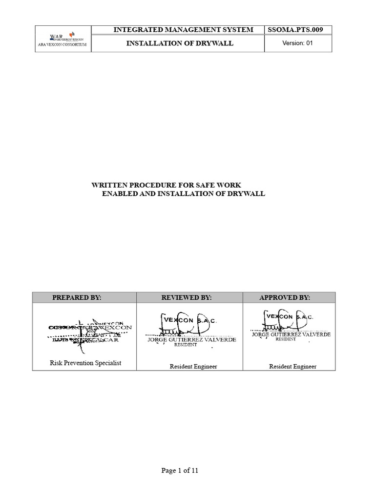 Curated visual reference: Visual Reference: Pets 009 Drywall Installation Pdf Safety