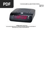 Digital Alarm Clock Setup Guide | PDF