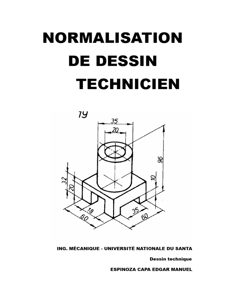 Normes de Dessin Technique en Mécanique | PDF | Dessin technique ...