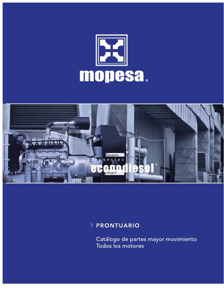 Catálogo de Motores e Peças MOPESA | PDF | Turbocompressor | Máquinas