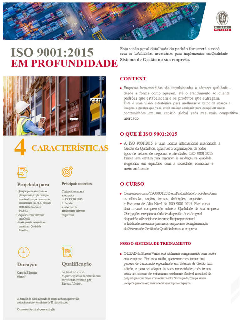 Curso ISO 9001:2015 em Profundidade | PDF | Gestão de qualidade ...