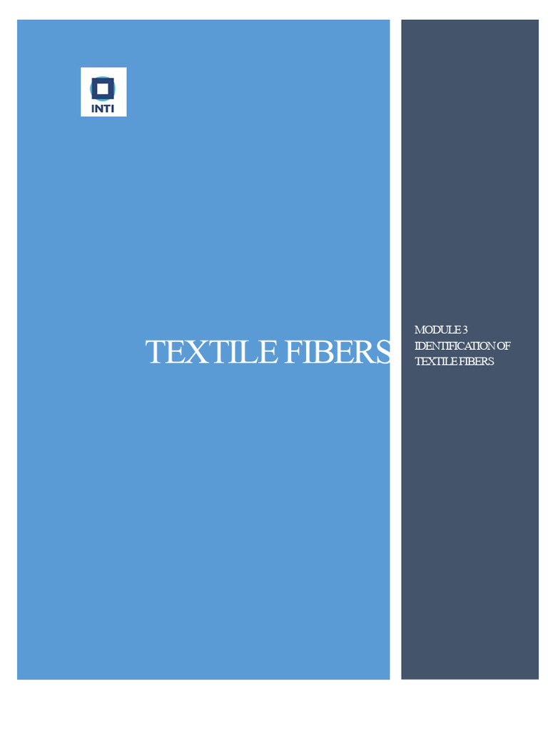 Module 3 Identification of Textile Fibers | PDF | Textiles | Fibers