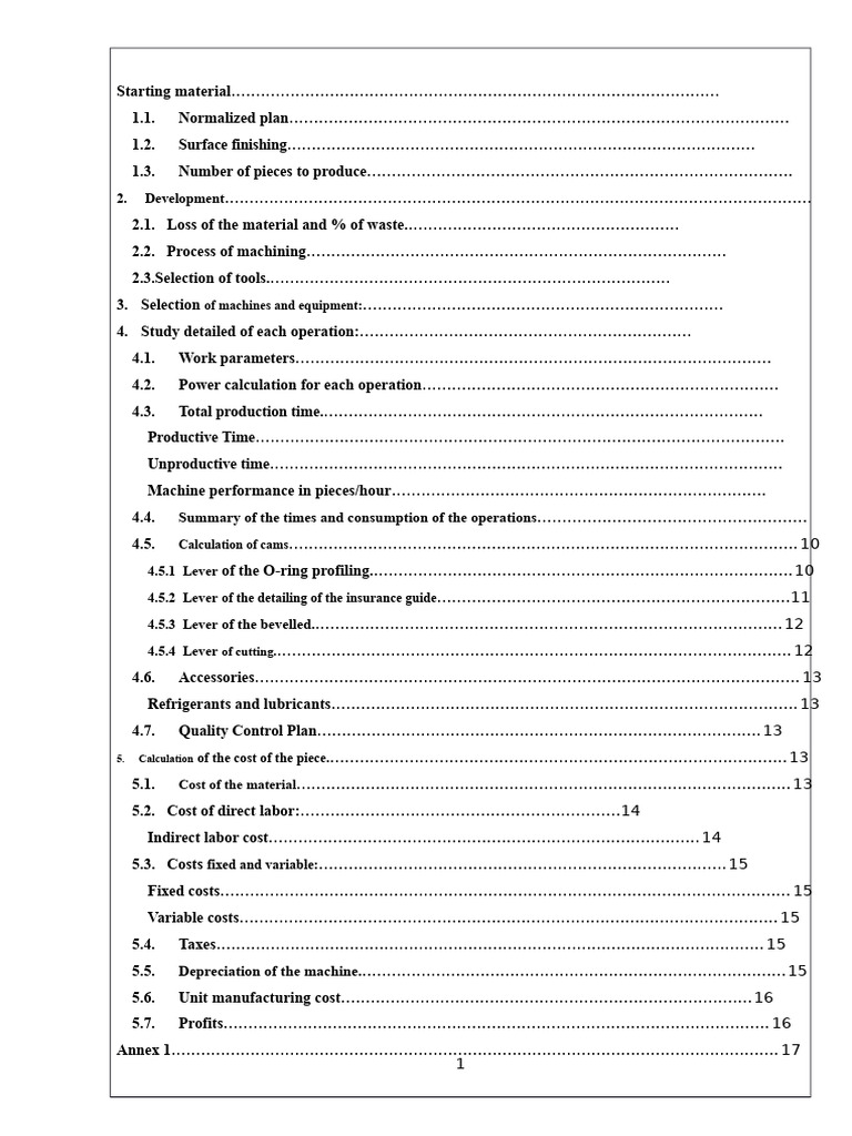 Manufacturing Process and Cost Analysis | PDF | Mechanical Engineering