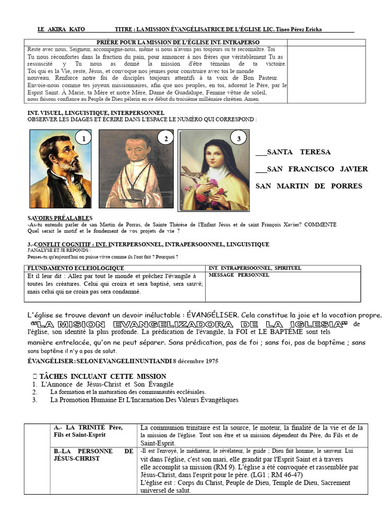Évangélisation et Mission de l'Église | PDF | Église chrétienne | Baptisme
