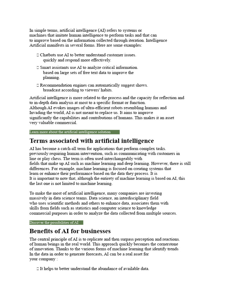 AI Word | PDF | Artificial Intelligence | Intelligence (AI) & Semantics