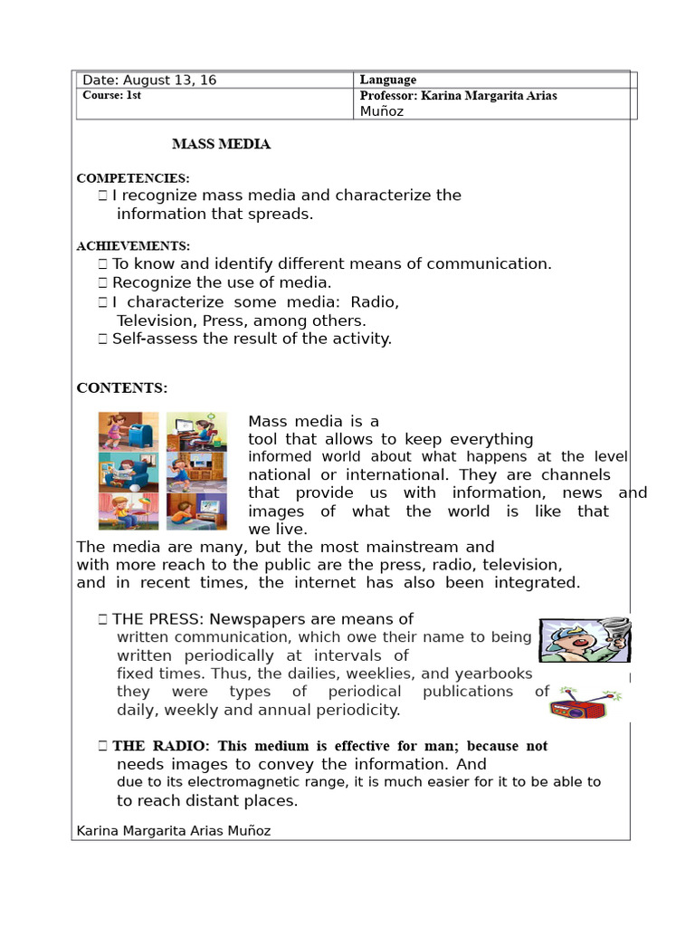 Lesson Plan | PDF | Mass Media | News Media