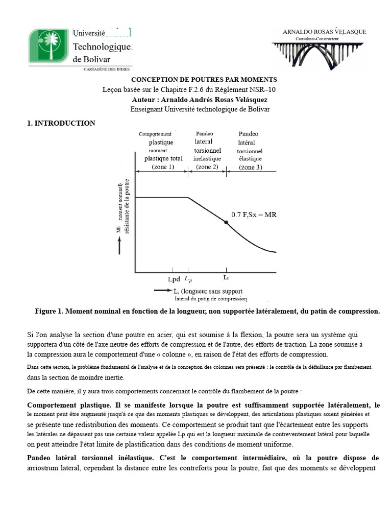 Conception de poutres en acier par moments | PDF | Résistance des ...
