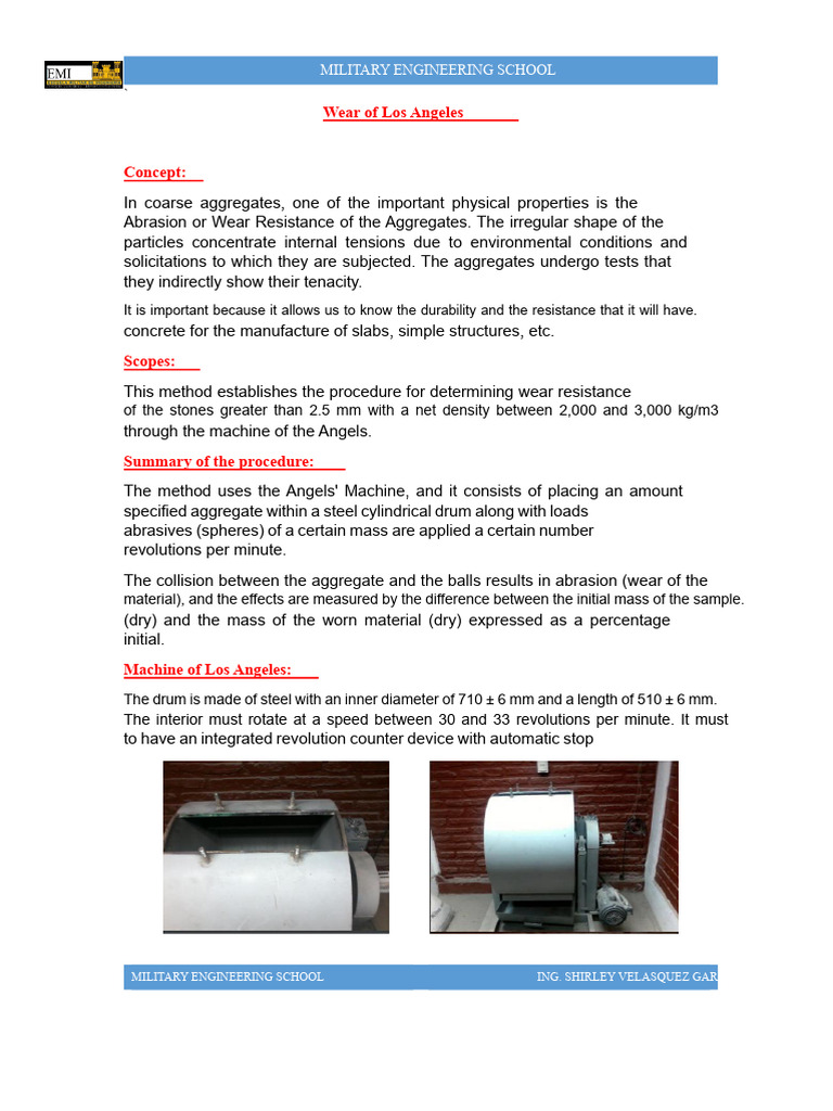 Wear Resistance Testing of Aggregates | PDF | Wear
