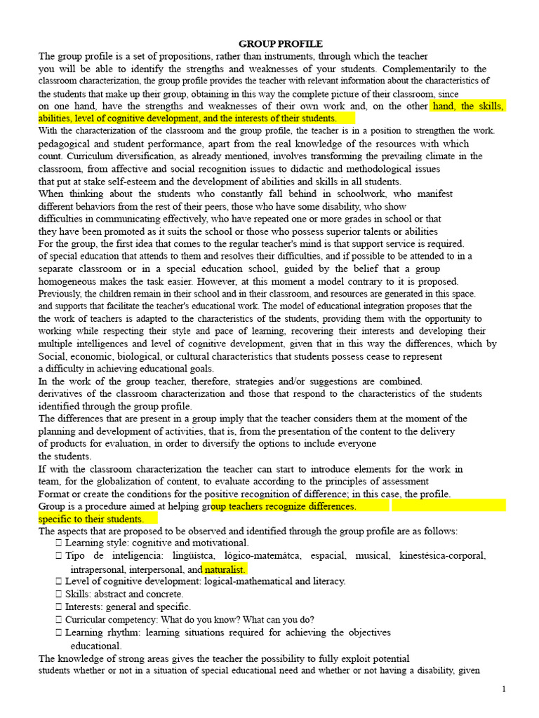 Understanding Student Group Profiles | PDF | Teachers | Special Education