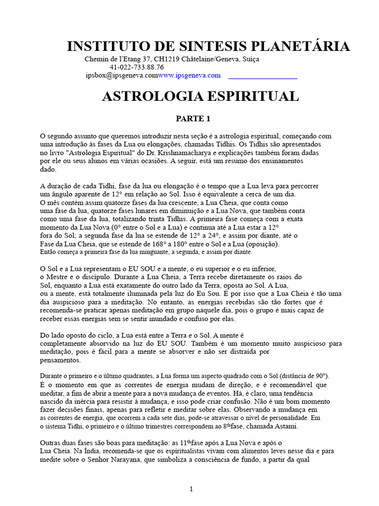 Astrologia Espiritual e Tidhis: Guia Prático | PDF | Signo do zodíaco ...