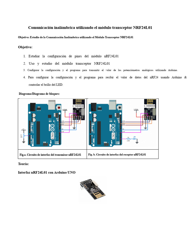 Interfaz NRF24 | PDF | Inalámbrico | Arduino