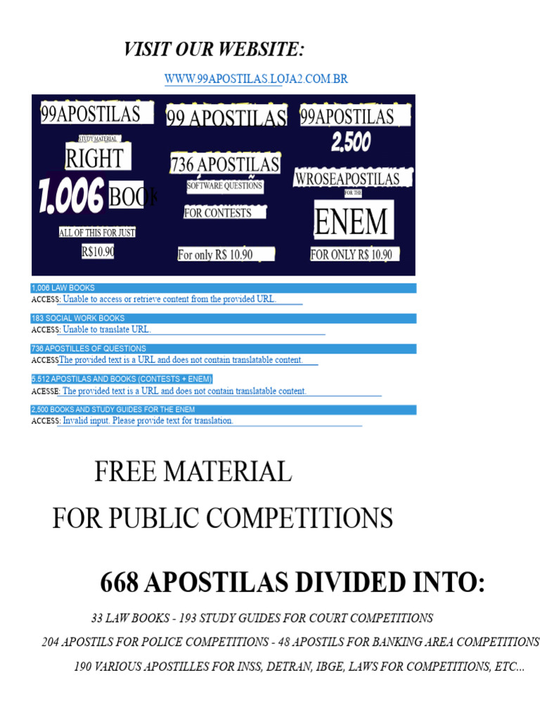 Free Material For Competitions (668 Study Guides) PDF | PDF | Justice ...