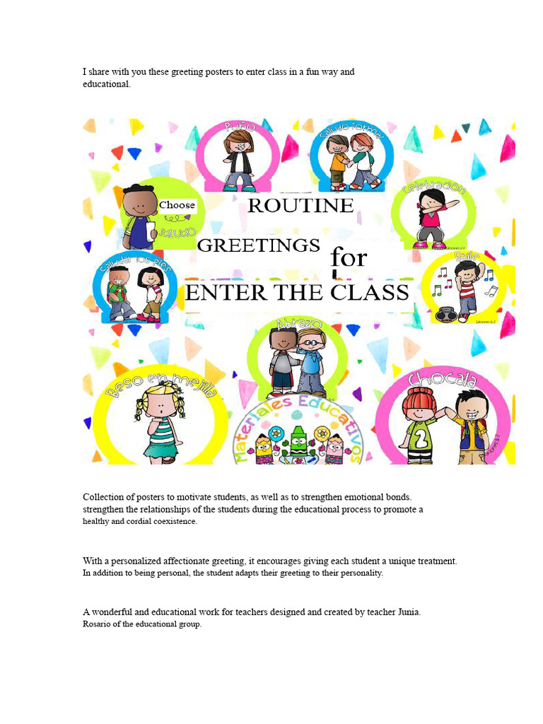 Greeting Routine | PDF