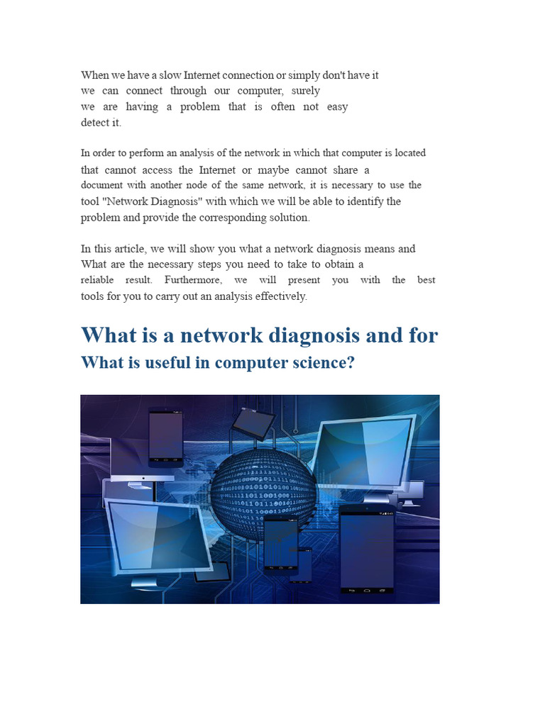 Network Diagnosis: Troubleshooting Guide | PDF | Computer Network ...