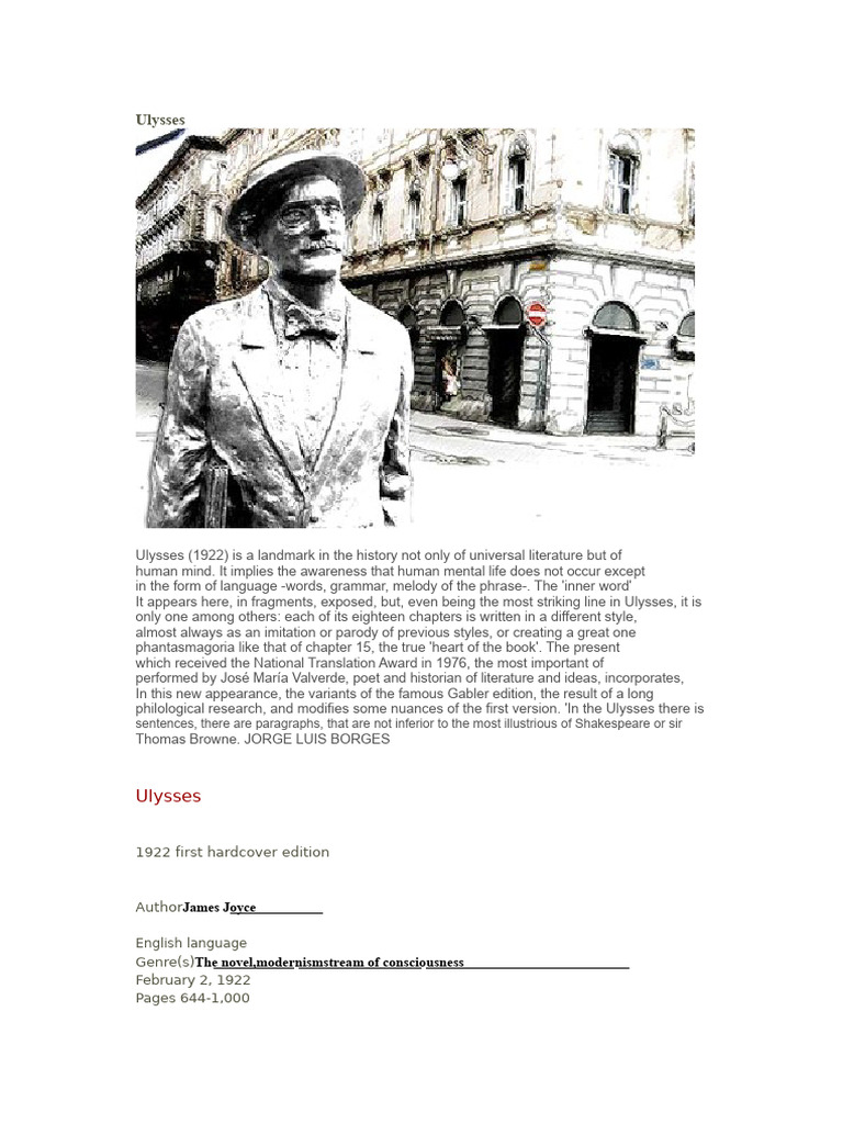 Ulises | PDF | Ulysses (Novel) | James Joyce