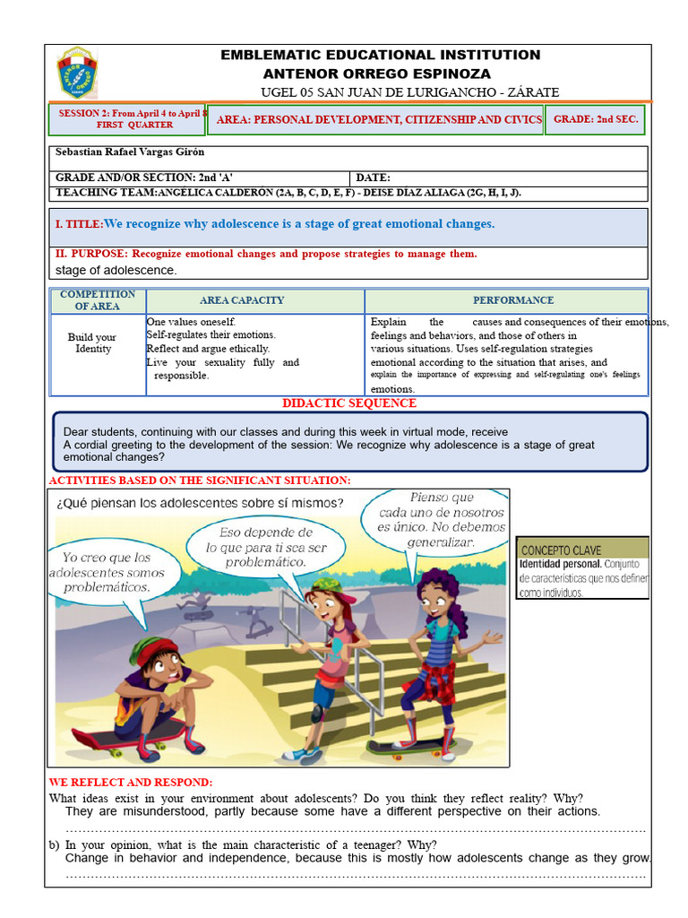 Managing Emotional Changes in Adolescence | PDF | Adolescence | Emotions