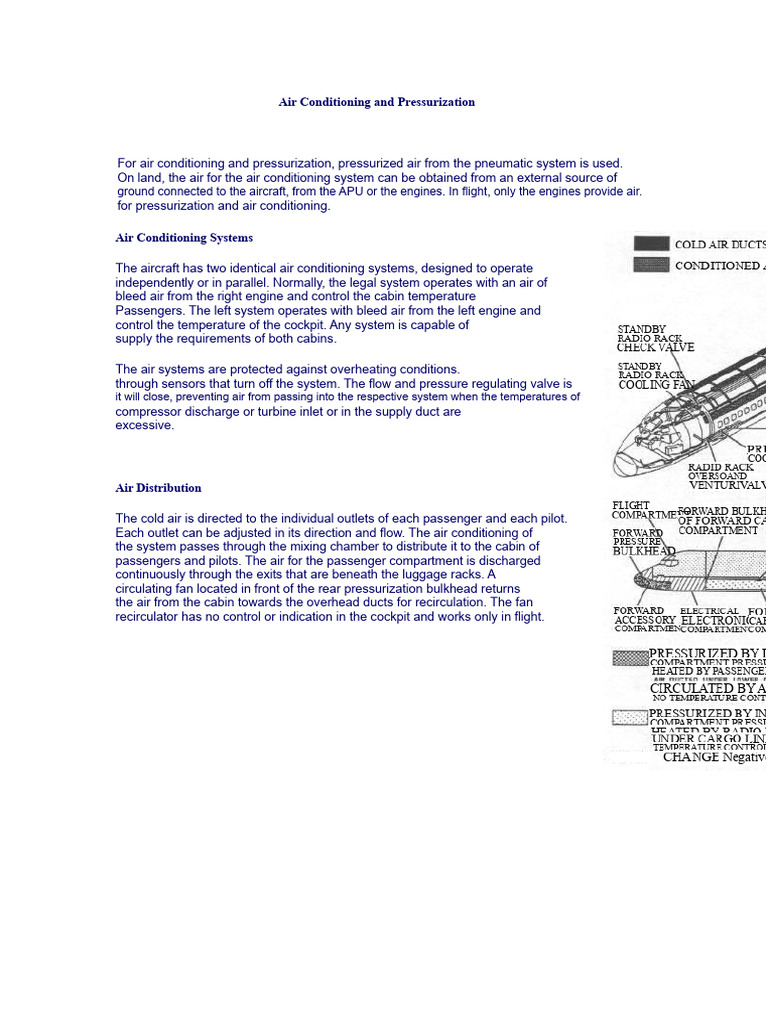 Aircraft Air Conditioning & Pressurization | PDF | Valve | Gas Technologies