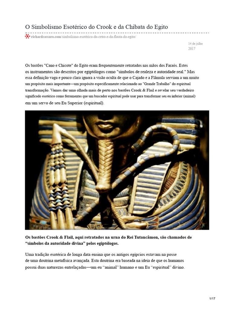 Simbolismo Esotérico do Crook e Flail | PDF | Antigo Egito | Osíris