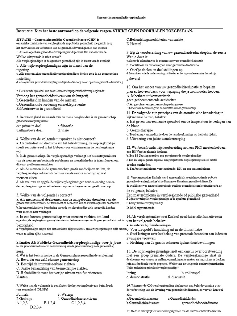 CA Pretest | PDF