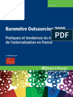 Baromètre Outsourcing 2005 France