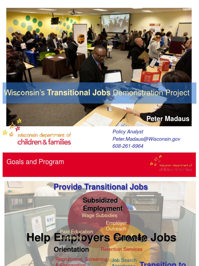 Wisconsin's Transitional Jobs Demonstration Project PDF Child