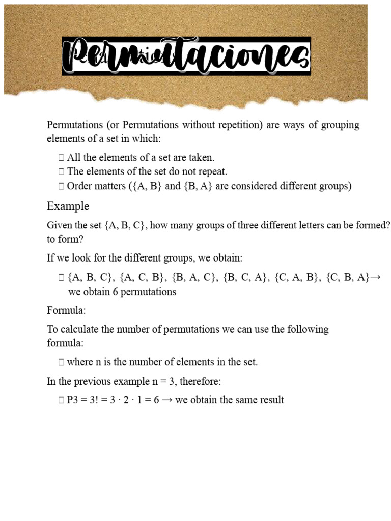 Permutations and Combinations | PDF | Permutation | Combinatorics