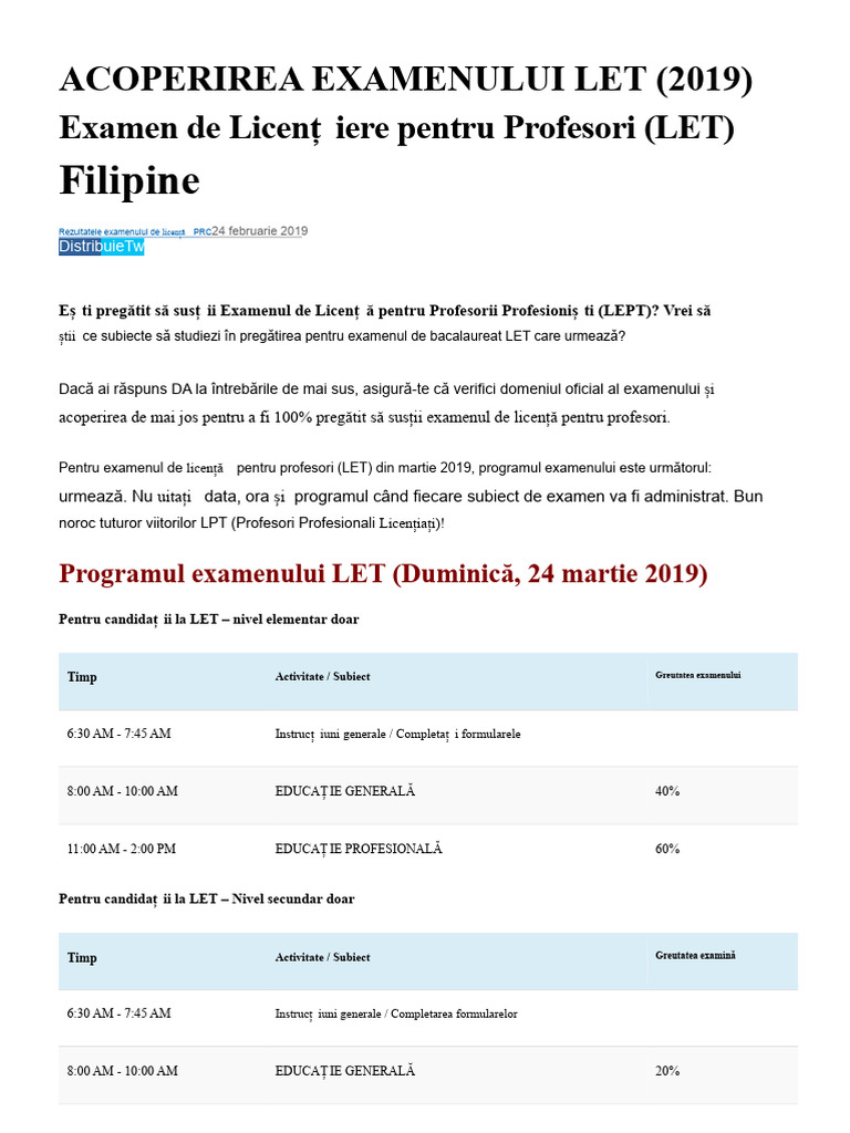 Let Exam Coverage | PDF