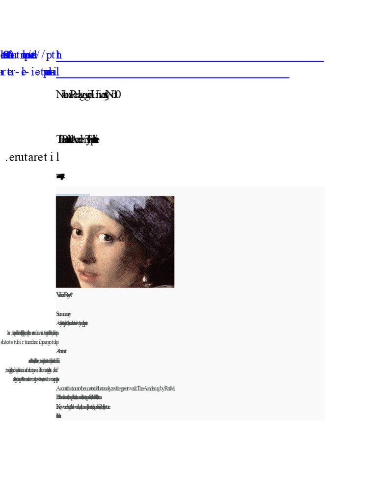 Portraits in Literature and Art Analysis | PDF