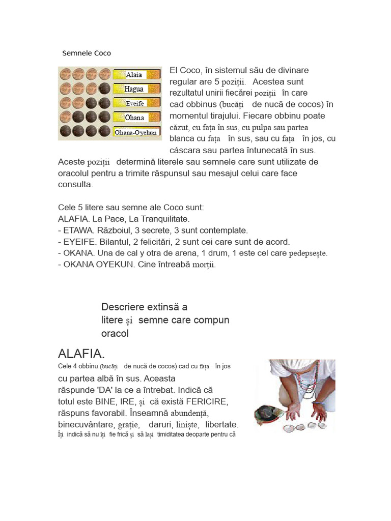 Semnele de Cocos | PDF