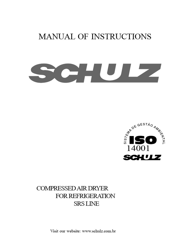 Compressed Air Dryer SRS Instruction Manual | PDF | Clothes Dryer ...