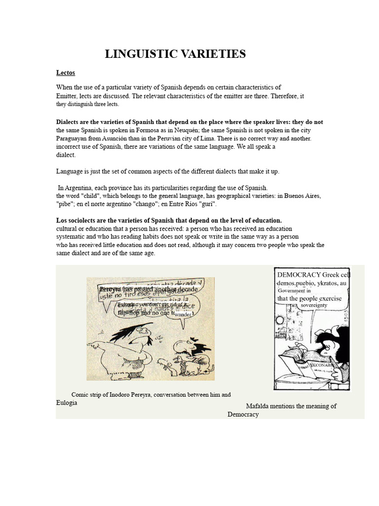 Linguistic Varieties in Spanish | PDF | Dialect | Spanish Language
