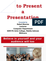 How To Present A Presentation