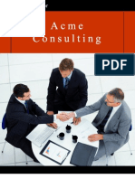 Acme Consulting Sample Business Plan