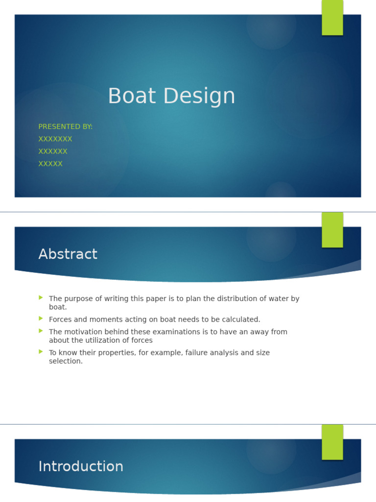 Boat Design and Force Analysis Guide | PDF