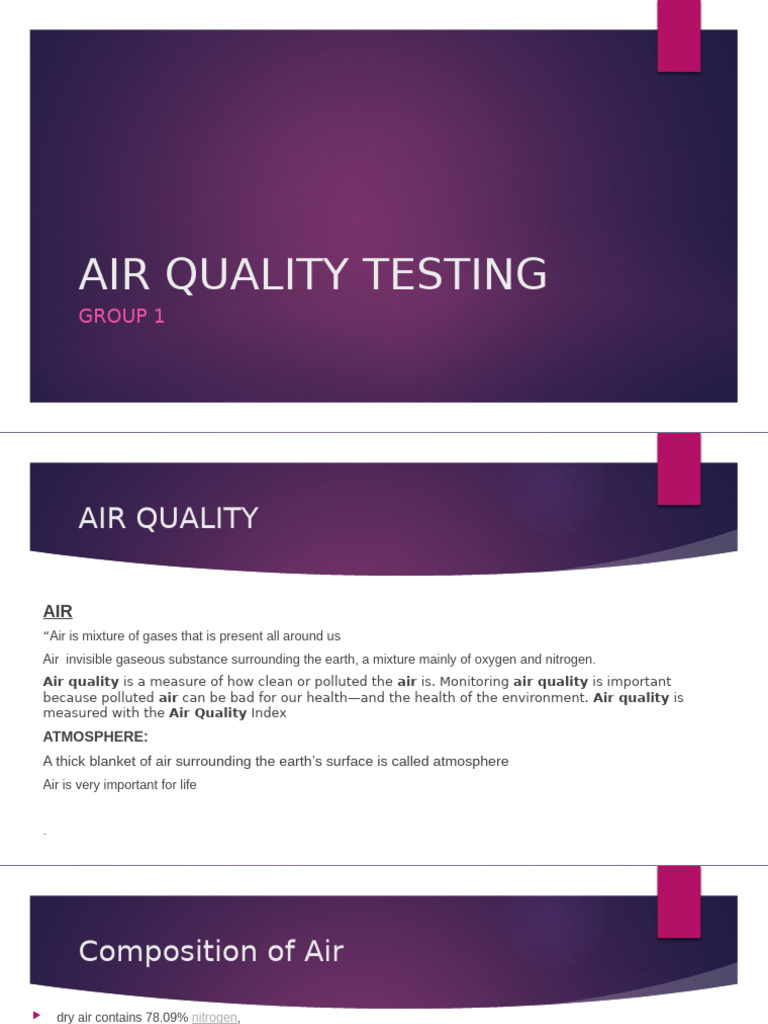 Copy-AIR QUALITY TESTING MODIFIED | PDF | Atmosphere Of Earth ...