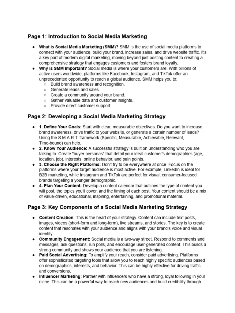Social Media Marketing Essentials Guide | PDF | Social Media Marketing ...