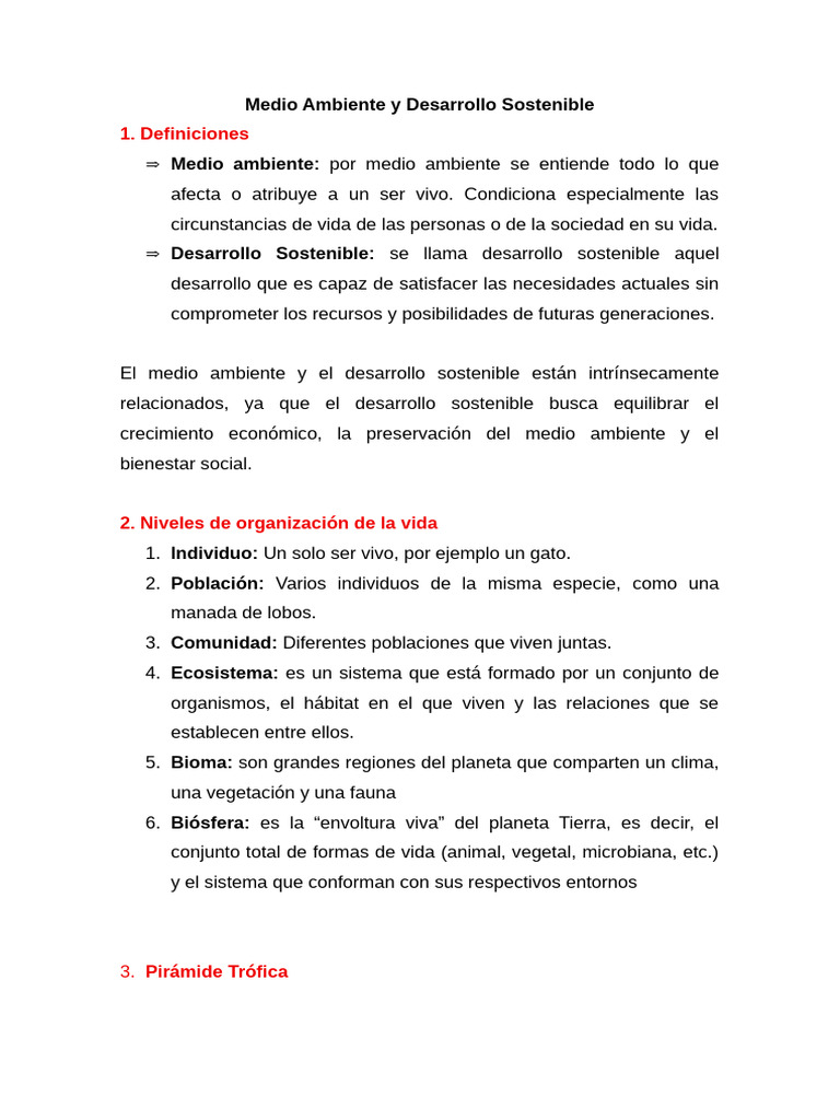 Medio Ambiente y Desarrollo Sostenible | PDF | Ecología | Ecosistema