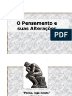 Os tipos de pensamento e suas alterações