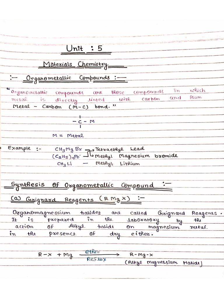 Unit 5 Notes Part 1 (Namisha Ma'Am) | PDF