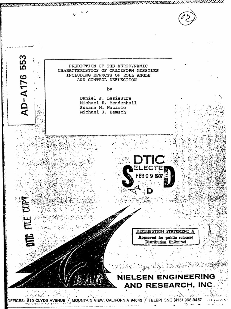 Prediction of The Aerodynamic Characteristics of Cru - Ciform Missiles ...