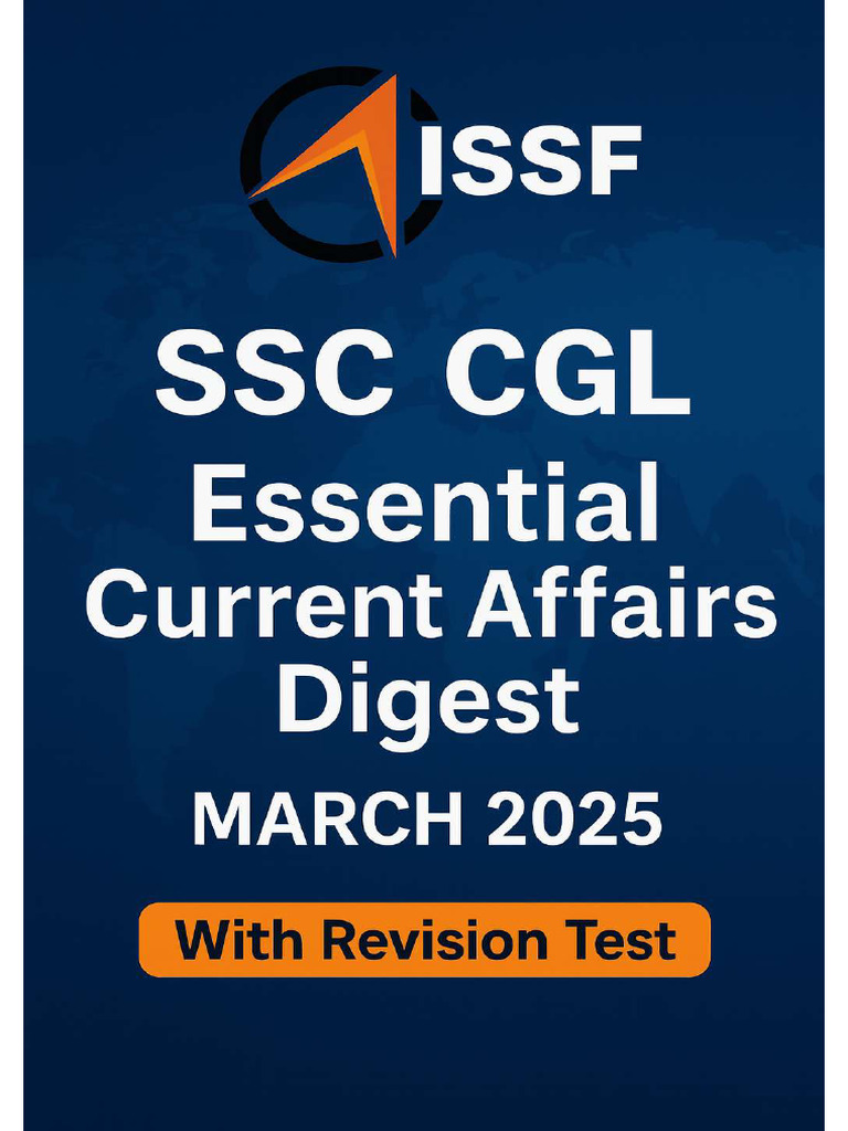 SSC CGL 2025 Current Affairs March | PDF