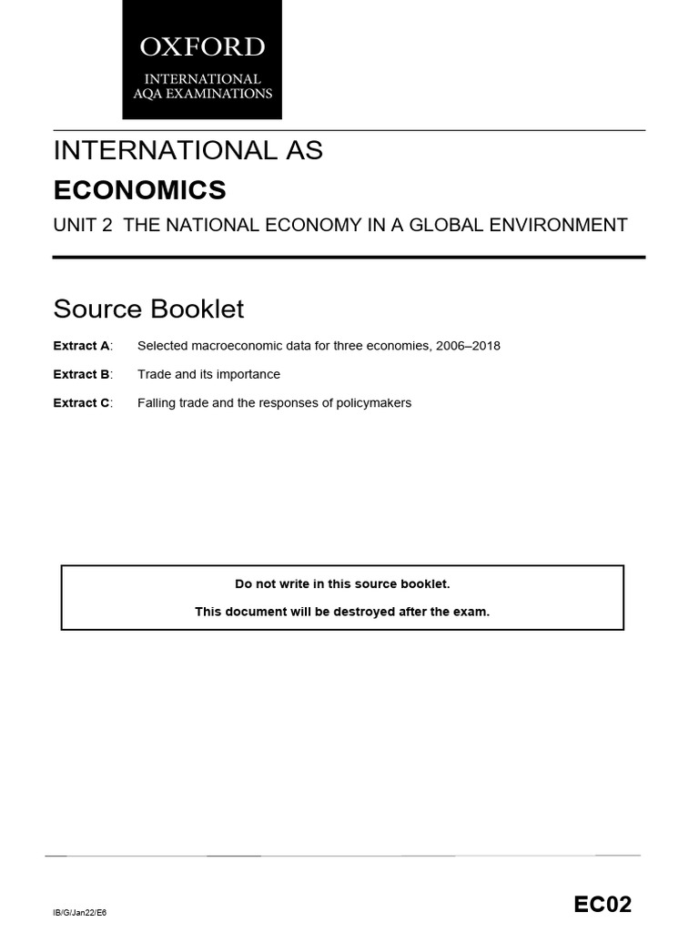 As Economics Insert 2 Jan22 | PDF | Inflation | Gross Domestic Product