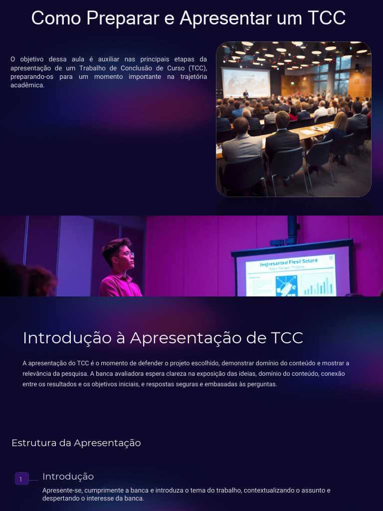 Guia Completo para Apresentar TCC | PDF | Comunicação | Pensamento