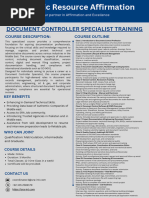 QC Document Controller Responsibilities | PDF | Audit | Quality Assurance